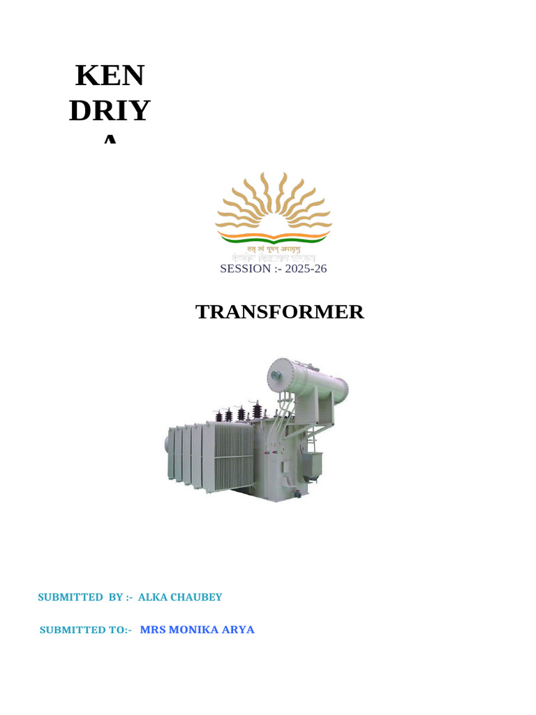 Transformer Project Overview 2025-26 | PDF | Transformer | Inductor