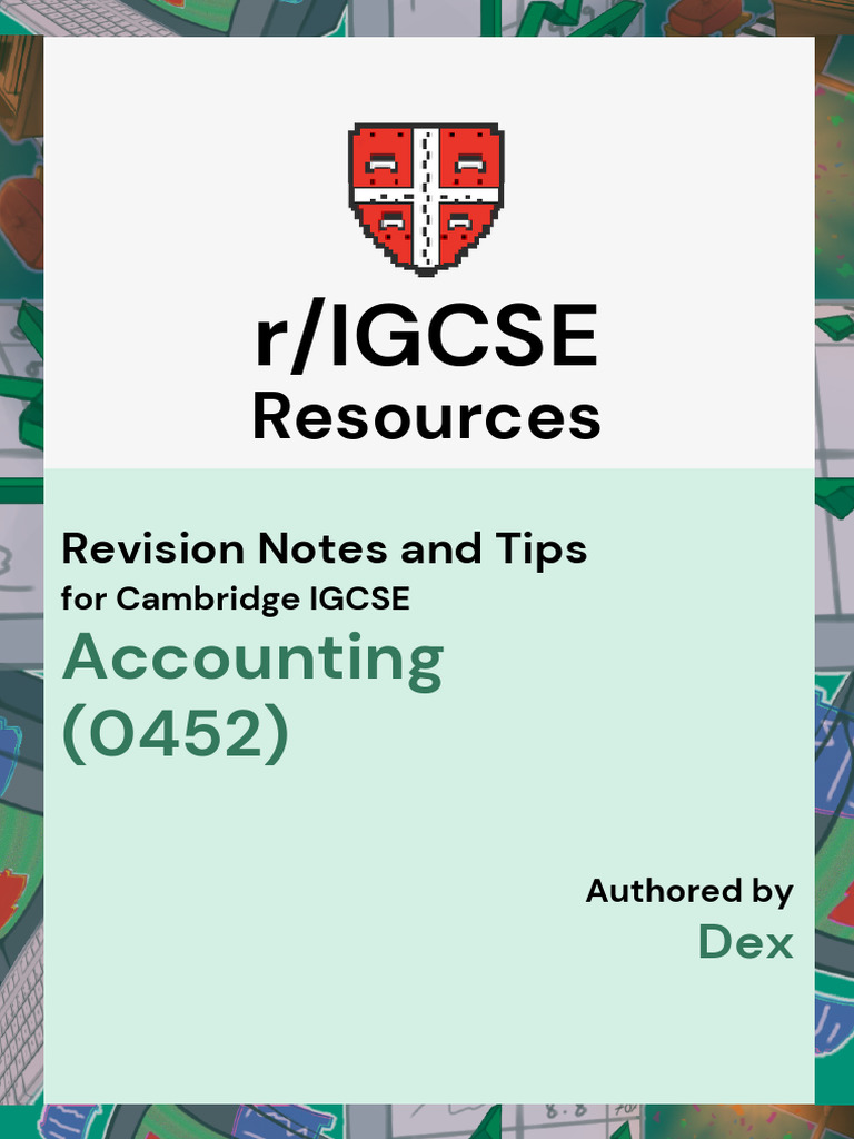 IGCSE Accounting Revision Guide | PDF | Debits And Credits | Depreciation