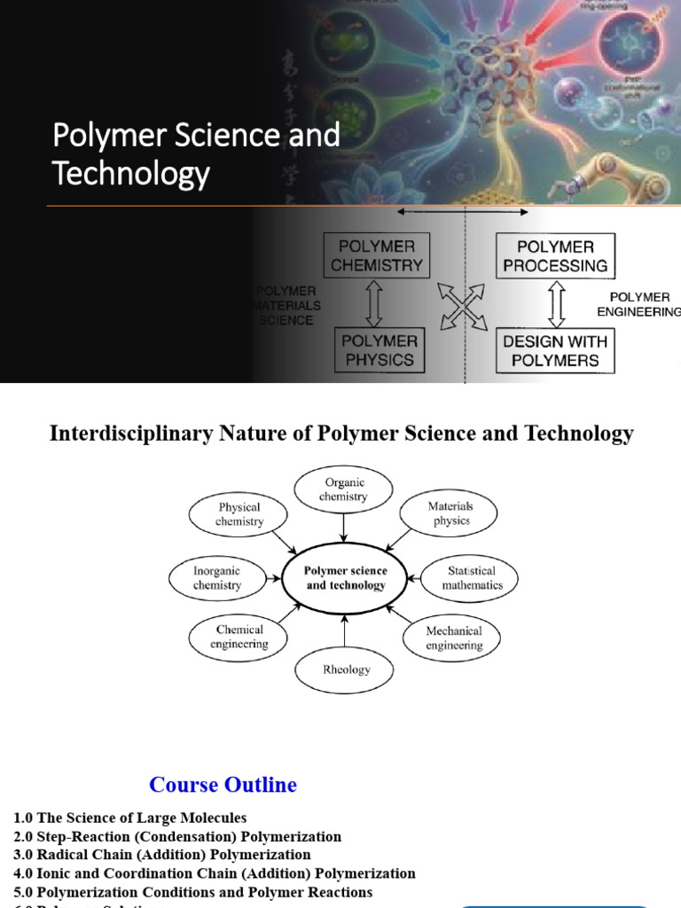 Polymer Science Course Overview | PDF | Polymers | Macromolecules
