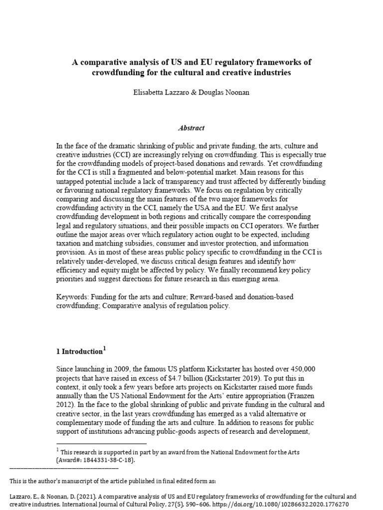 A Comparative Analysis of US and EU Regulatory Frameworks of ...