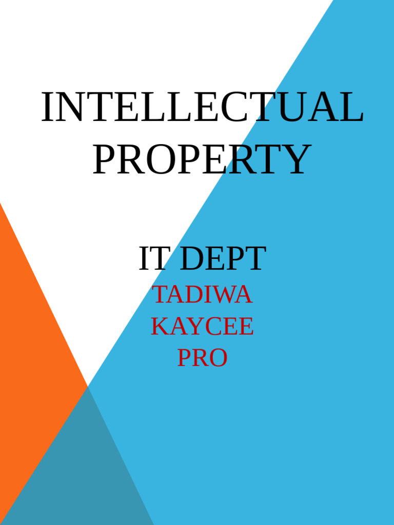 Understanding Intellectual Property Rights | PDF | Patent | Trademark ...
