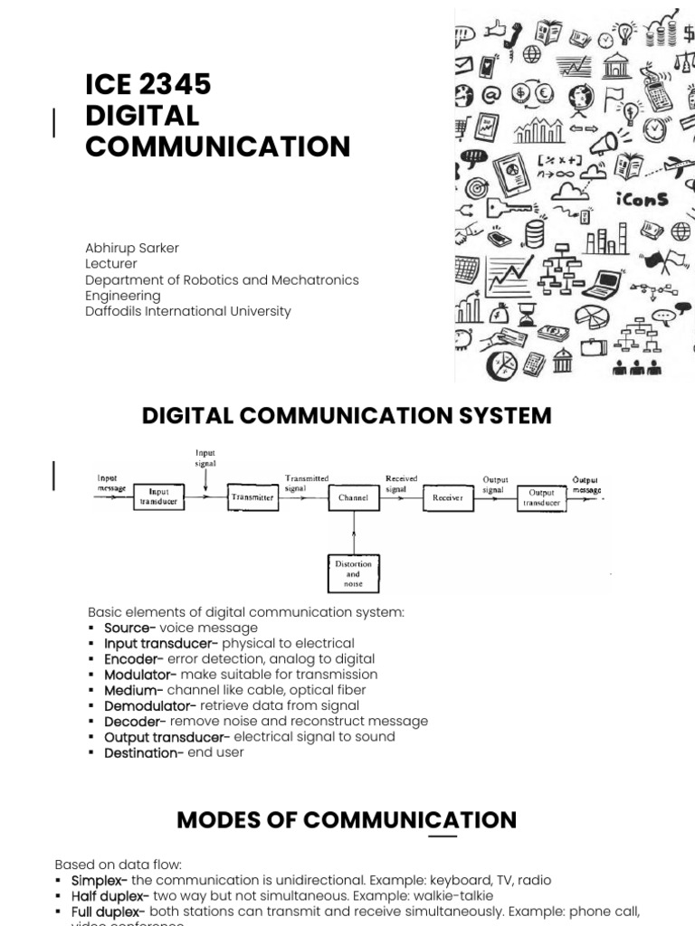 Digital Communication System Overview | PDF | Signal To Noise Ratio ...