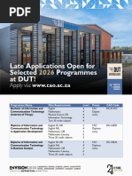 DUT Diploma and Course Requirements | PDF | Bachelor's Degree | Diploma