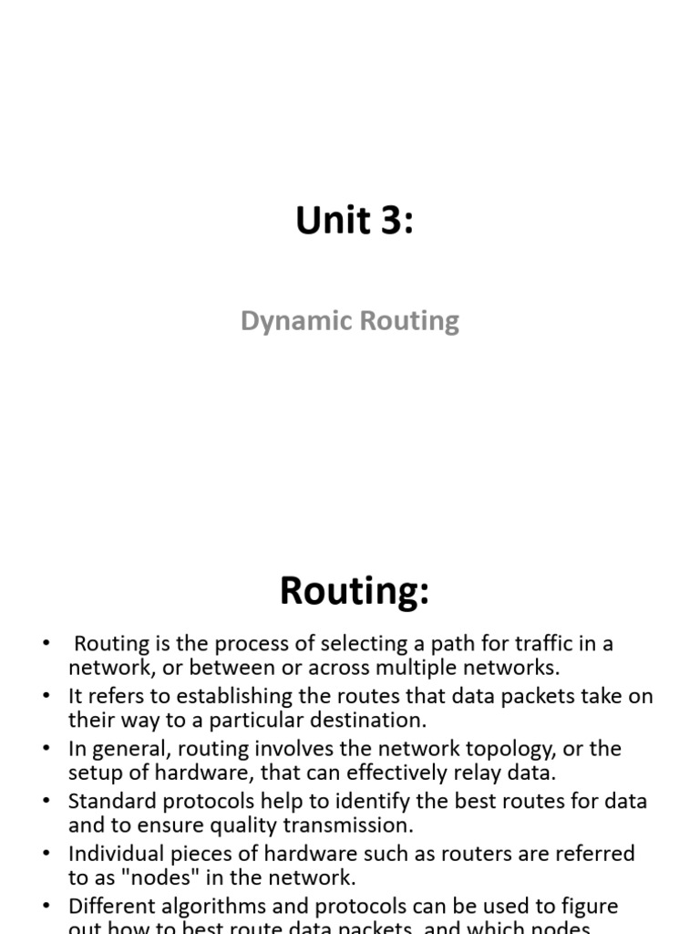 Understanding Dynamic Routing Techniques | PDF | Routing | Computer Network