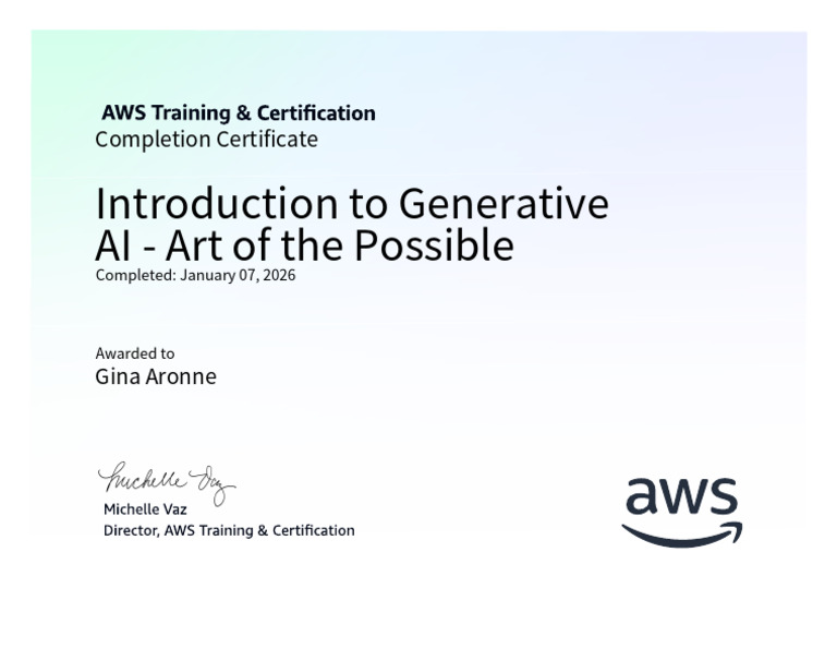 Introduction To Generative AI - Art of The Possible | PDF