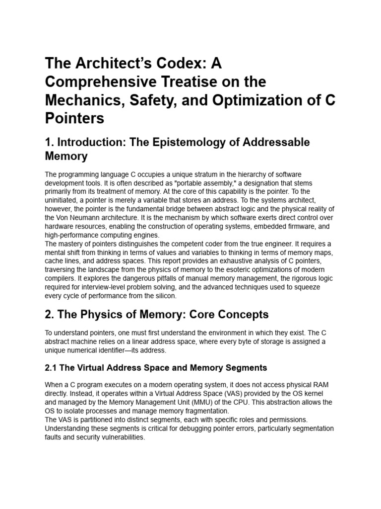 The Architect’s Codex_ a Comprehensive Treatise on... | PDF | Pointer ...