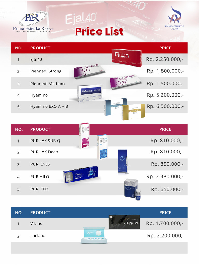 Price List (All Product) | PDF