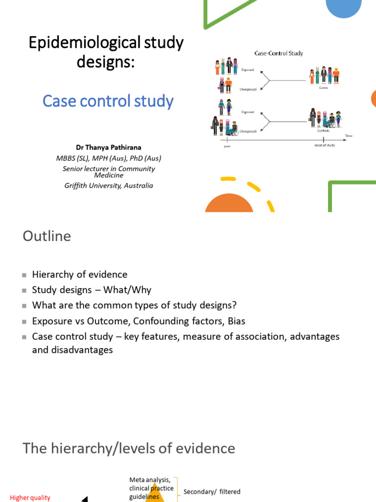 Case-Control Study Design Overview | PDF | Cohort Study | Confounding