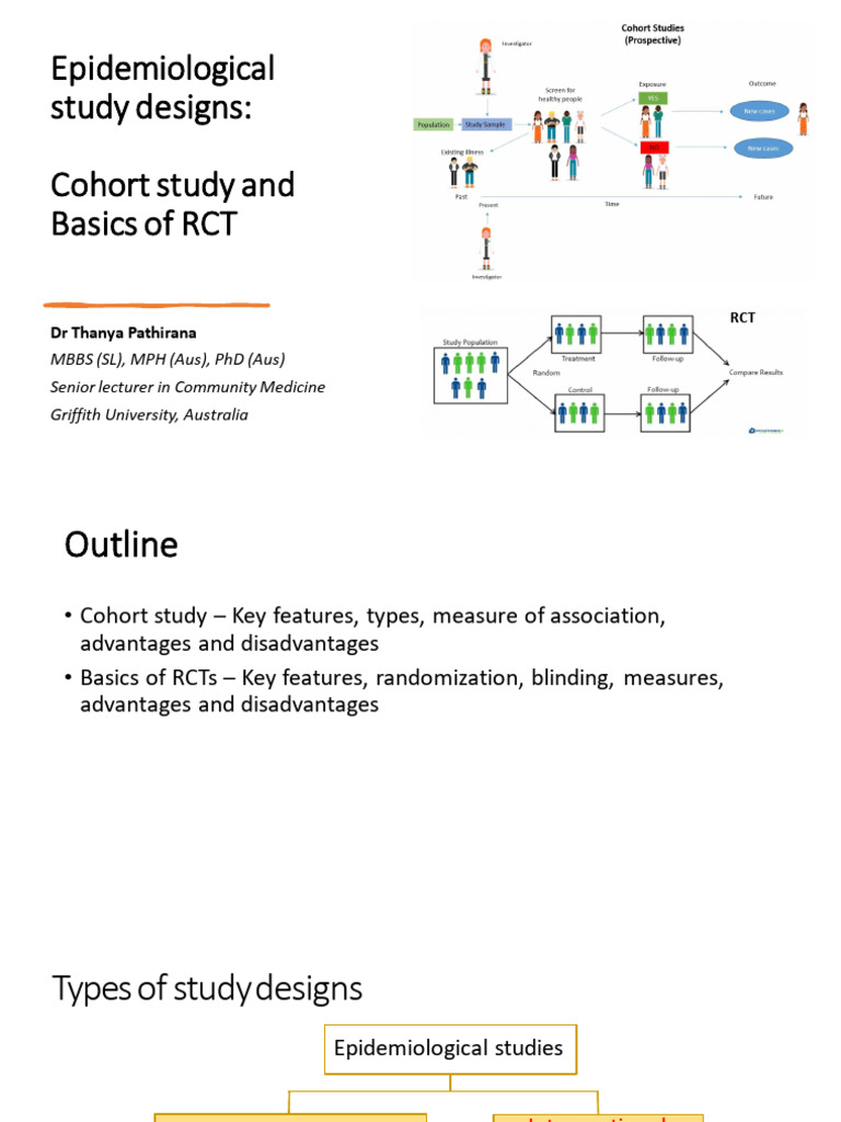 Cohort and RCT Study Designs Explained | PDF | Cohort Study ...