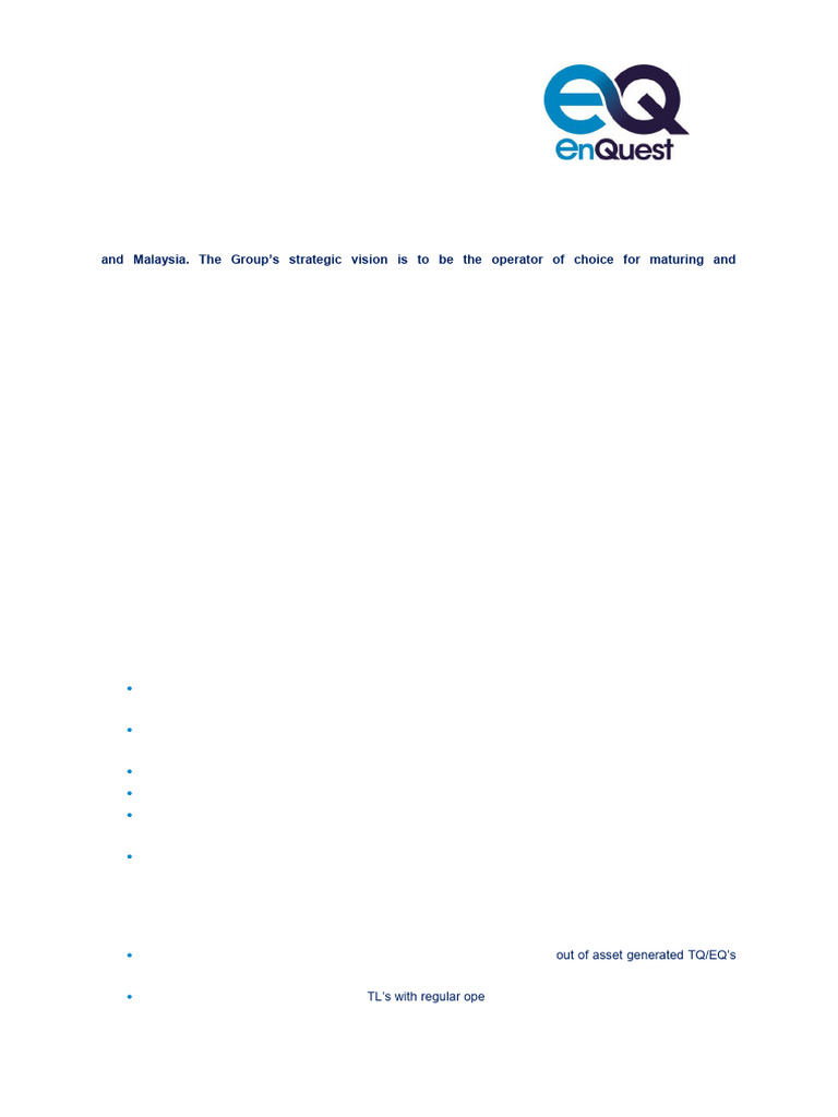 JD Enquest Offshore Operations Engineer Job Description 1 (2019) | PDF ...