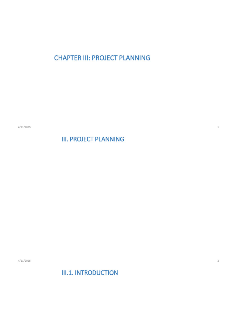 Project Planning Steps and WBS Guide | PDF
