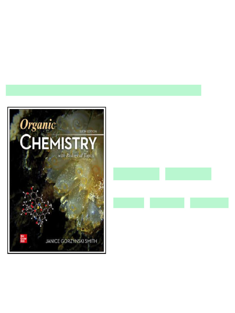 Test Bank For Organic Chemistry With Biological Topics, 6th Edition ...