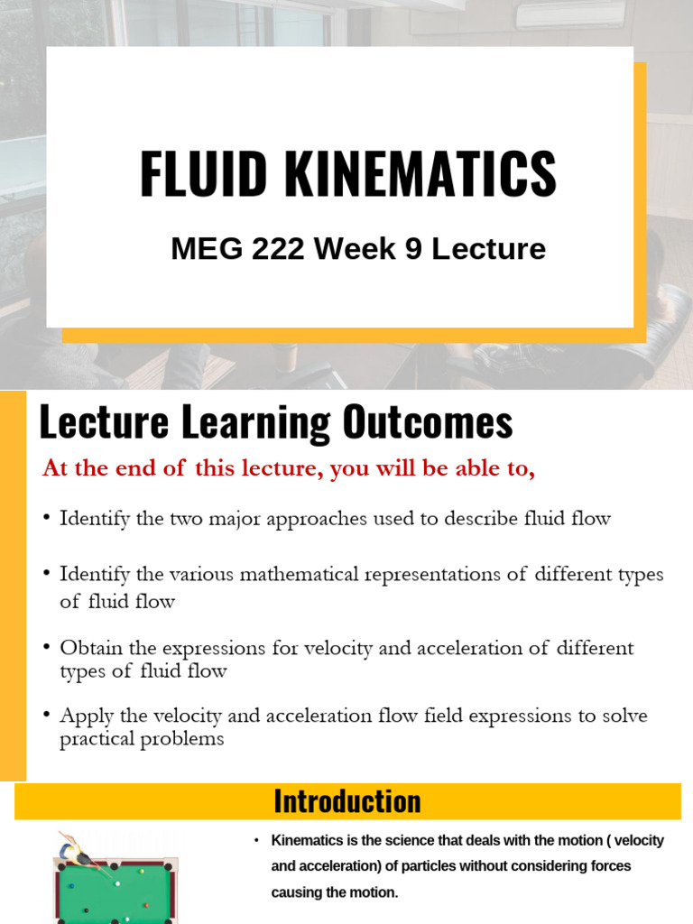 MEG 222 Week 9A Lecture All Lecturers | PDF | Fluid Dynamics ...