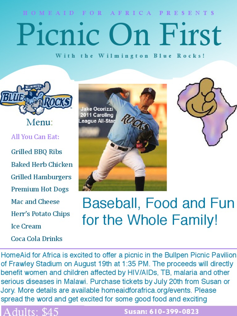 Blue Rocks Picnic Food Menu | PDF | Cooking, Food & Wine | Wellness