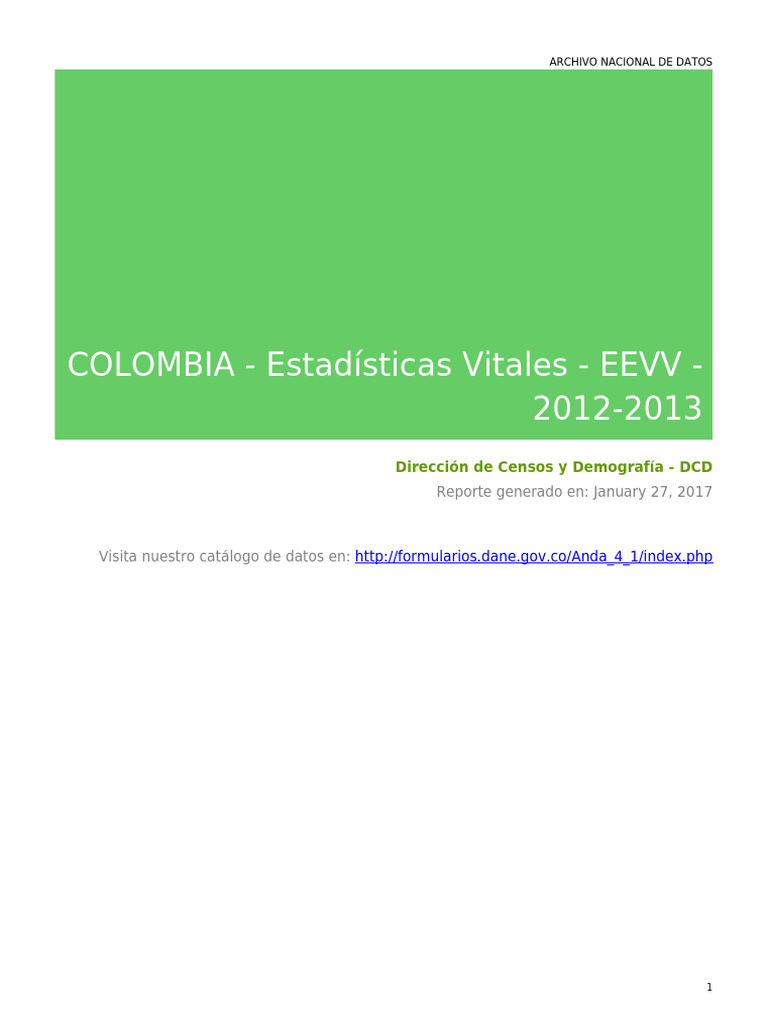 ddi_documentation_2012-2013 | PDF | Censo | Estadísticas