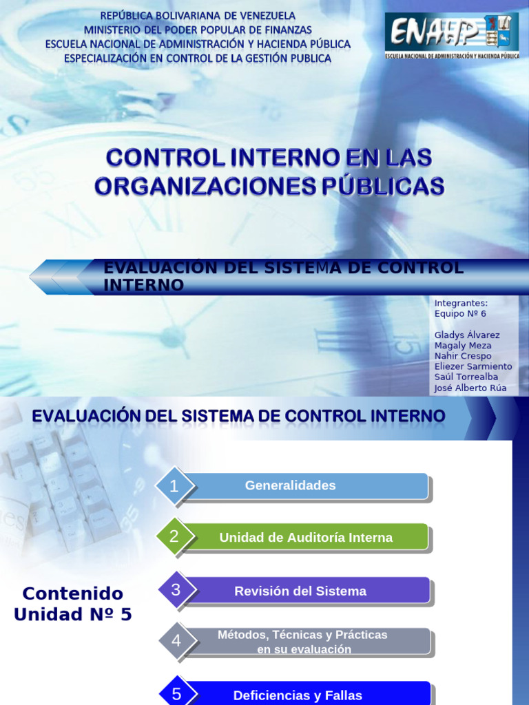 Evaluación del Sistema de Control Interno | PDF | Auditoría | Business