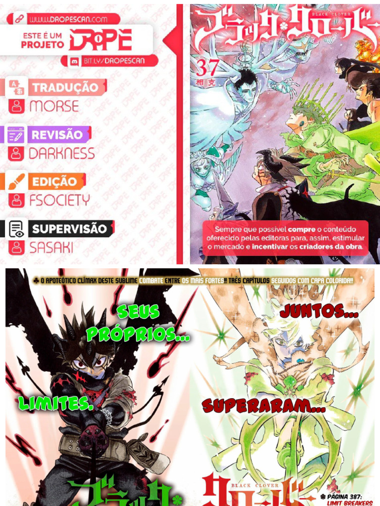 ? Black Clover Cap 387 'Limit Breakers ' #Morse PT-BR | PDF