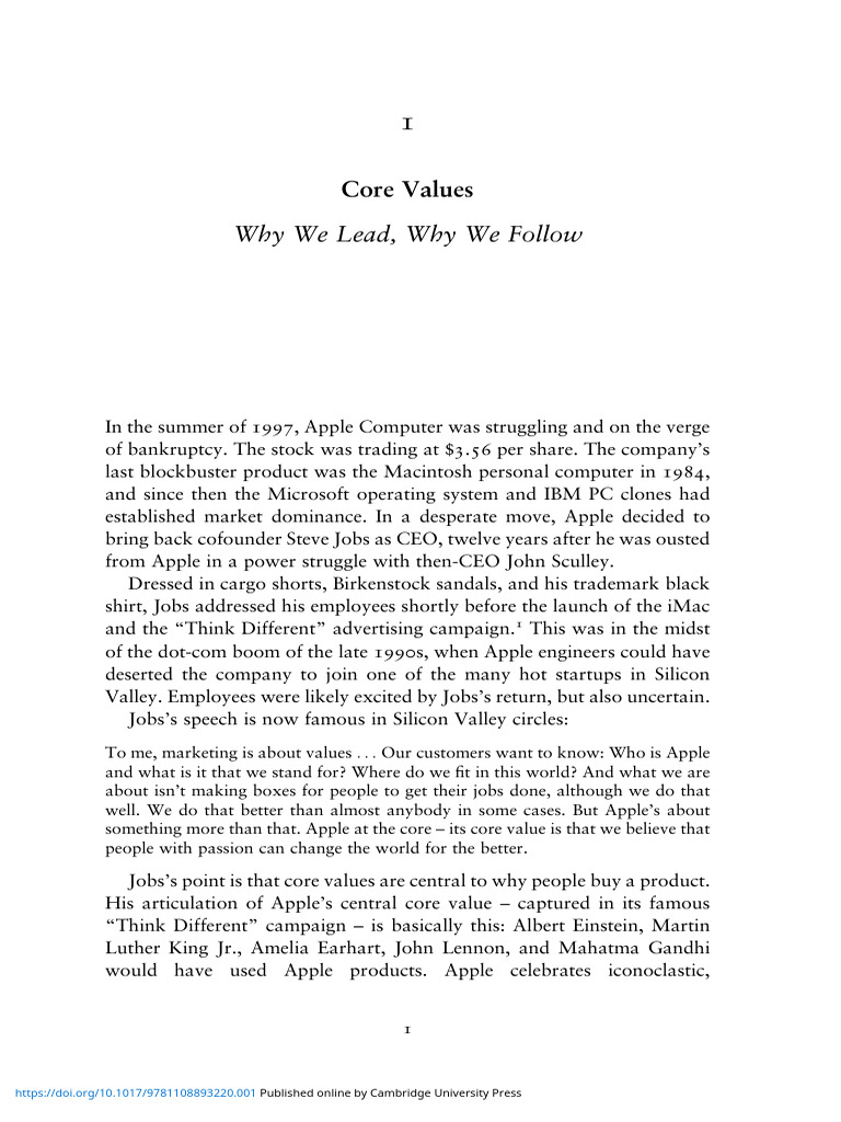 08.0 PP 1 13 Core Values | PDF | Value (Ethics) | Apple Inc.