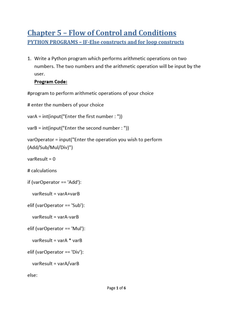 Class9 AI Control Pythonprog | PDF | Python (Programming Language ...