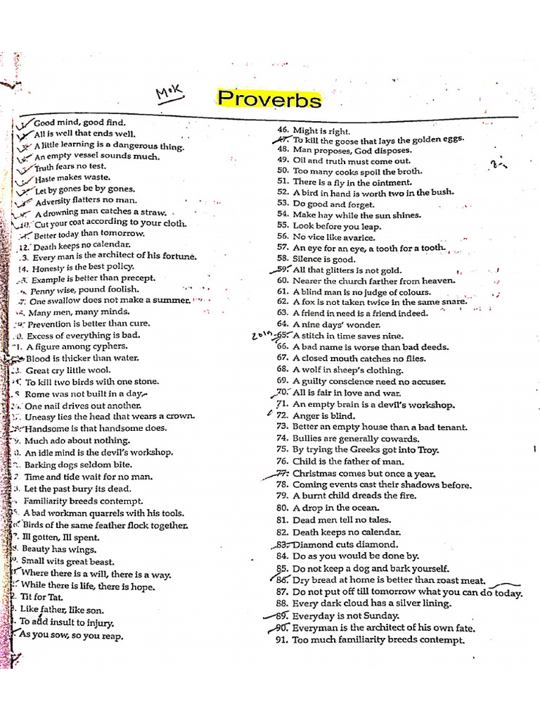 Proverbs | PDF