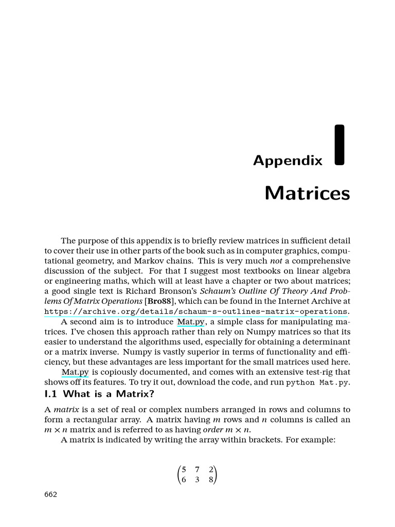 Overview of Matrices and Mat.py | PDF | Matrix (Mathematics) | Determinant