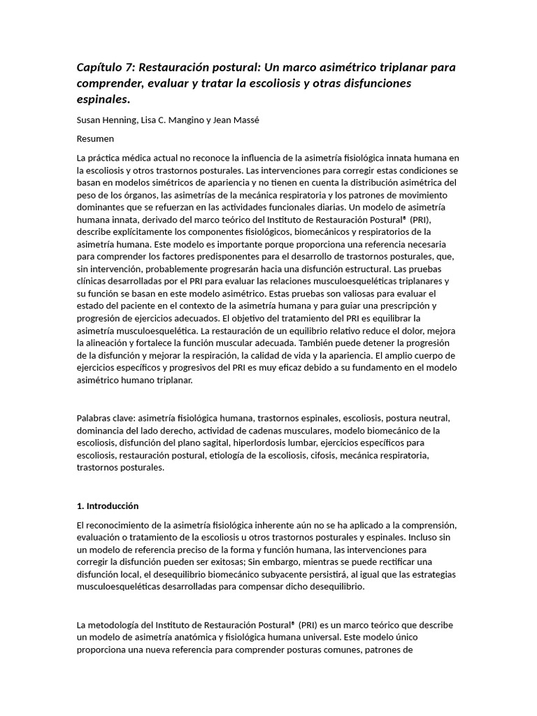 Pri Escoliosis Trcc | PDF | Pelvis | Abdomen