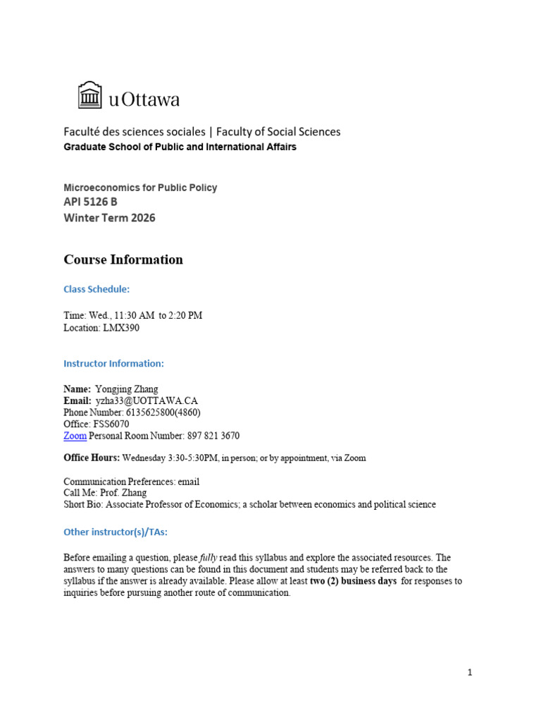 Microeconomics for Public Policy Course | PDF | Behavioral Economics ...