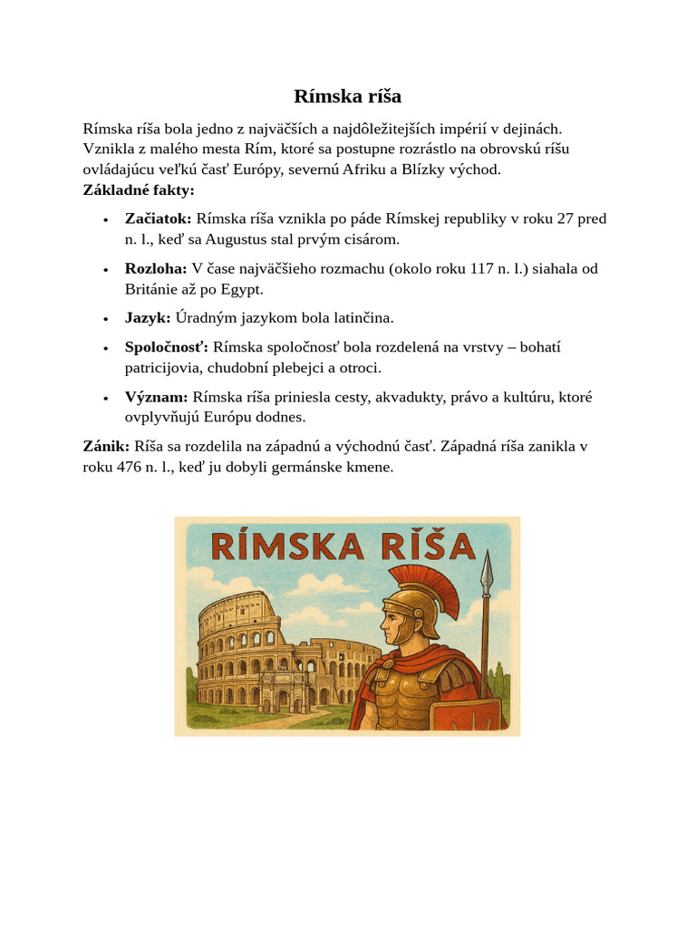 Rímska Ríša | PDF