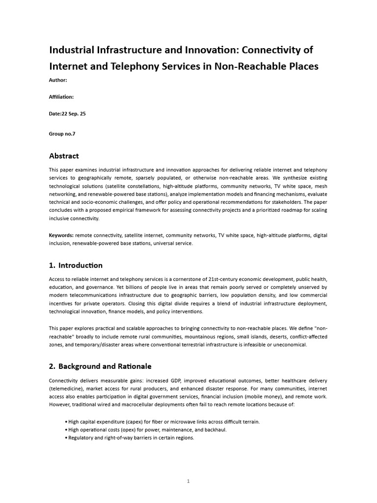 Remote Connectivity Solutions Overview | PDF | Infrastructure