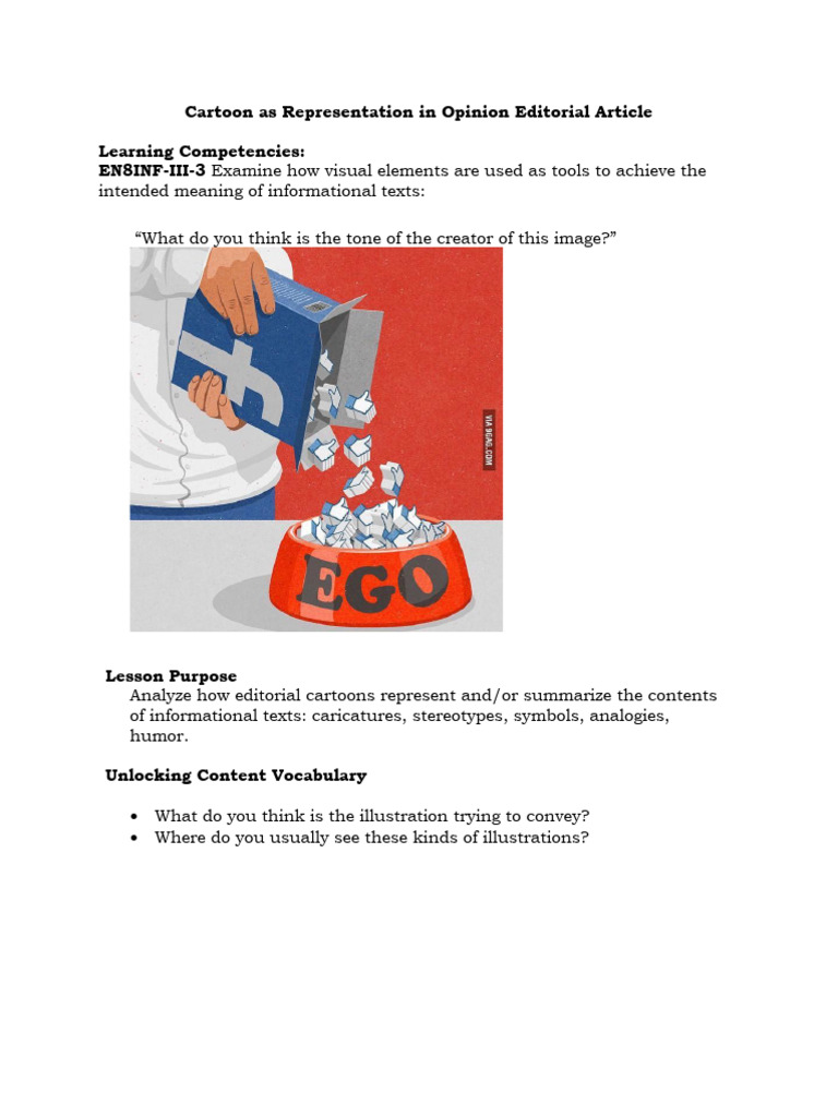 Analyzing Editorial Cartoons' Impact | PDF | Cartoon | Human Communication
