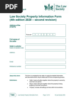 Law Society TA6 Property Info Form | PDF | Property | Flood