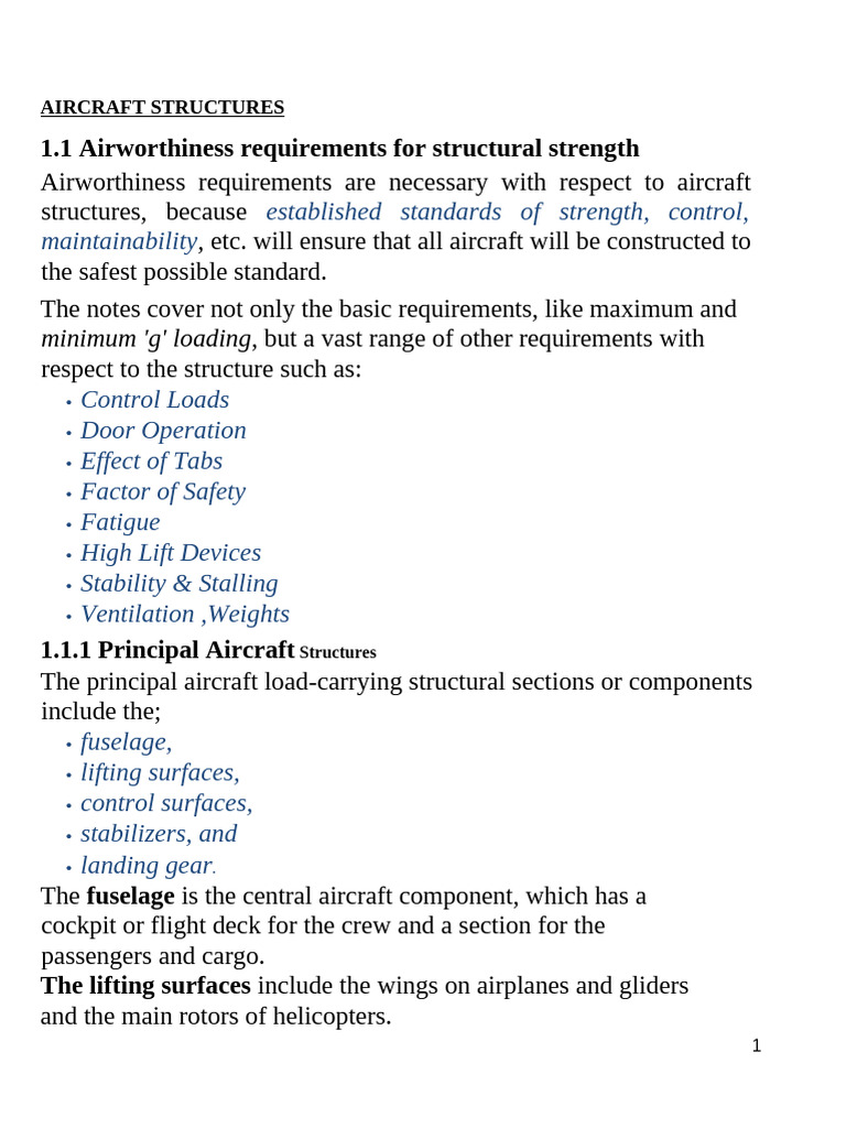 Aircraft Structures - Real - Updated 2024 | PDF | Spar (Aeronautics ...
