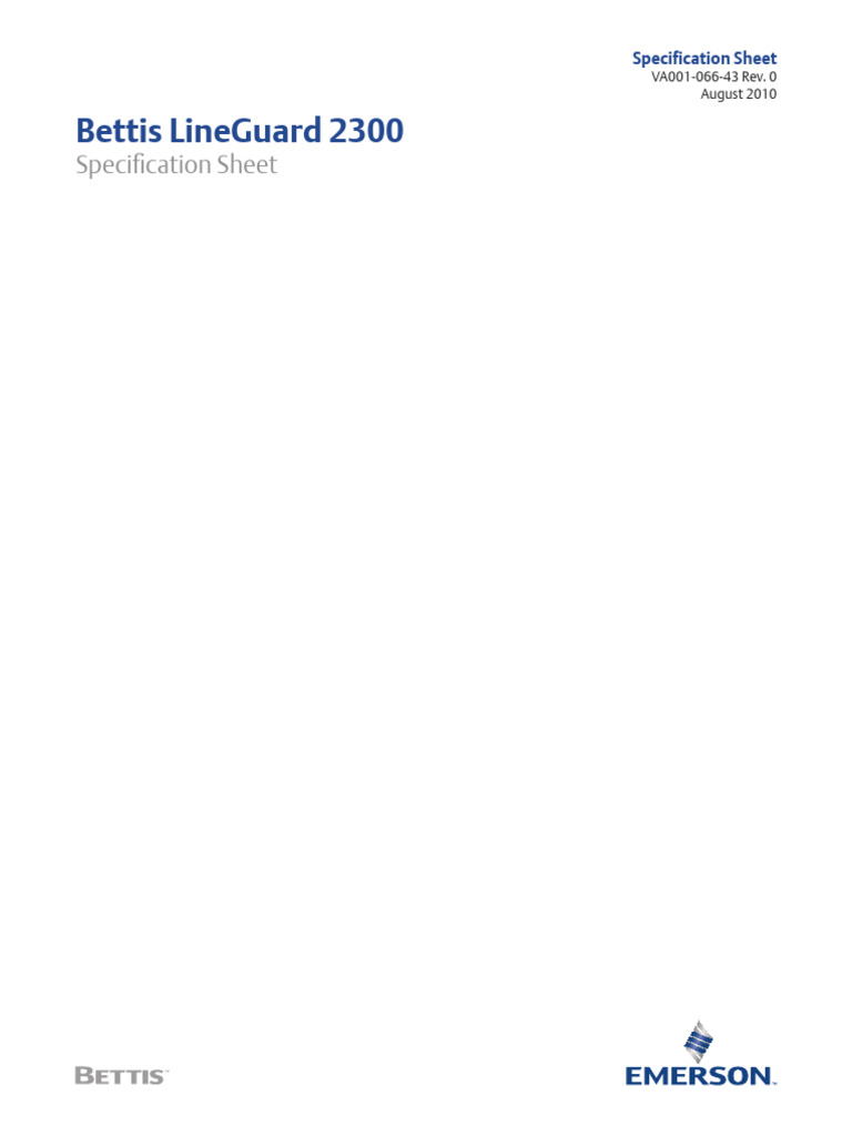 Bettis LineGuard 2300 Spec Sheet | PDF | Programmable Logic Controller ...