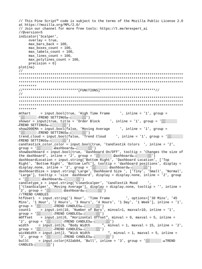 Pine Script Scalper Indicator Code | PDF | Color | Visual Perception