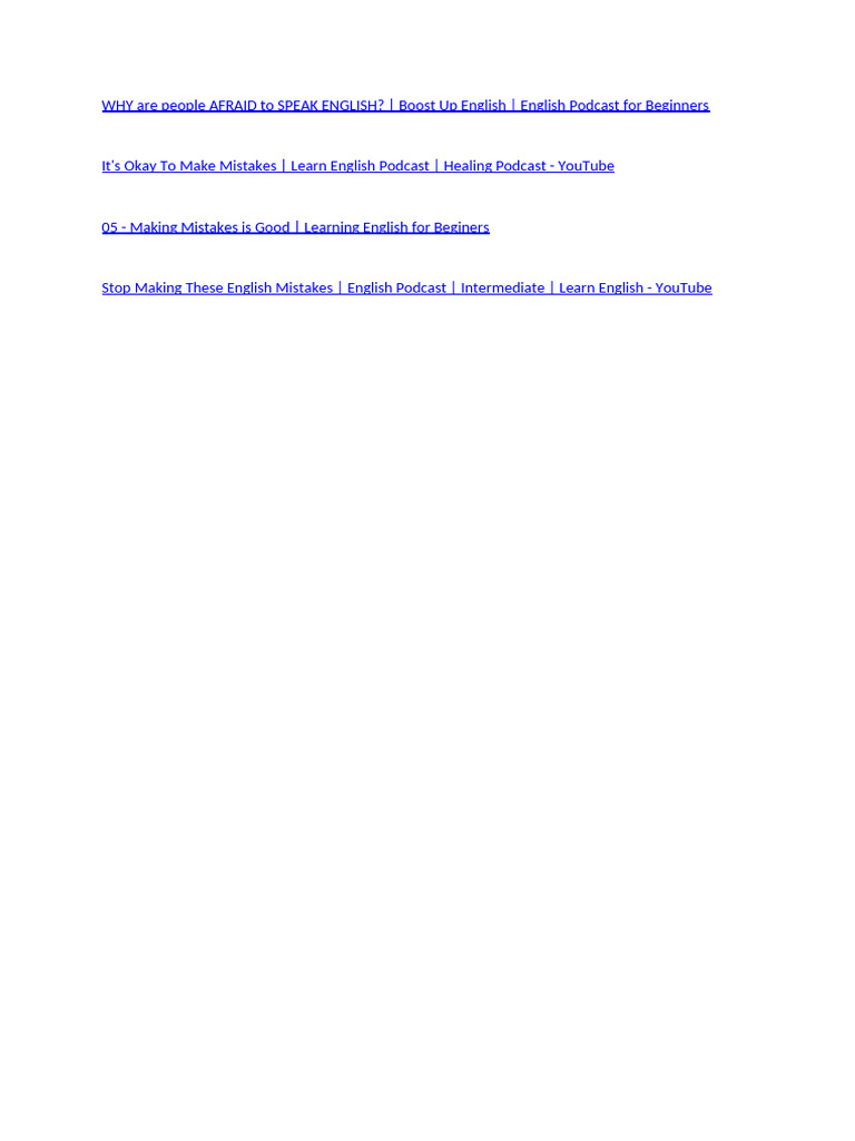 Overcoming Fear of Speaking English | PDF