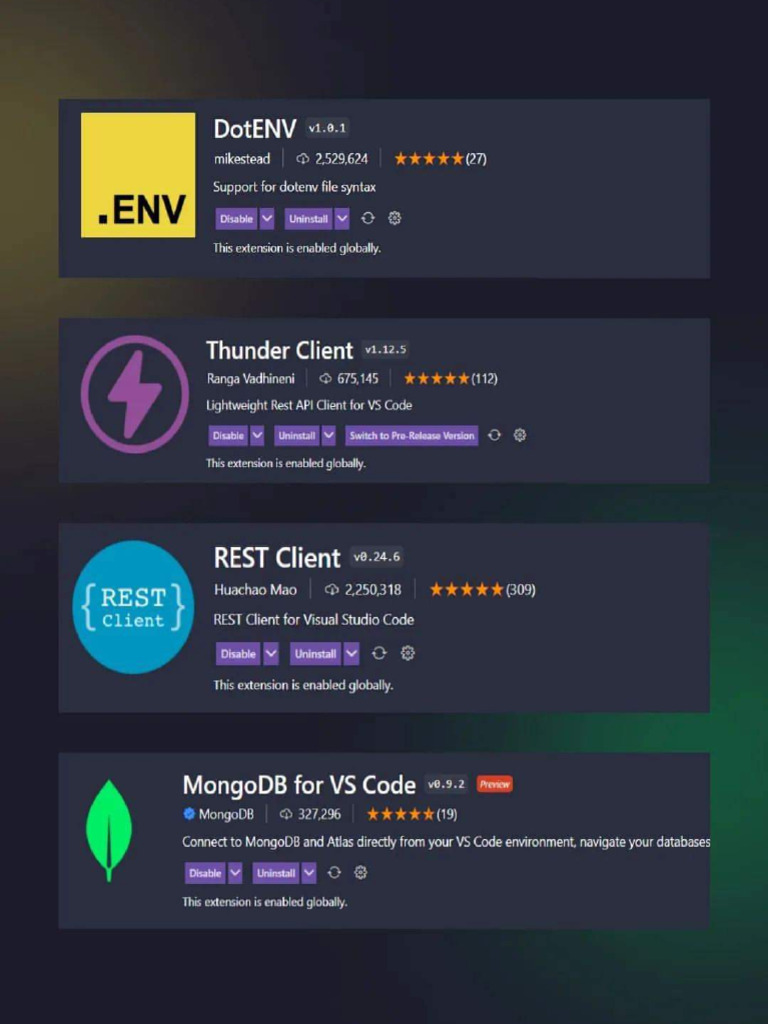Vs Extensions | PDF