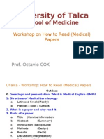 Medical English - Workshop - How To Read (Medical) Papers - O. Cox