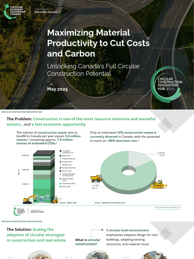 Circular Construction Strategies for Canada | PDF | Innovation ...