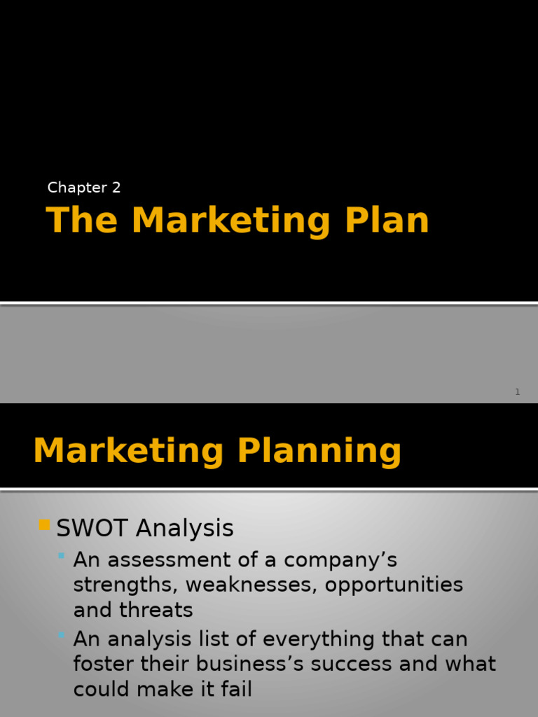 Marketing Plan and SWOT Analysis Guide | PDF | Swot Analysis | Marketing