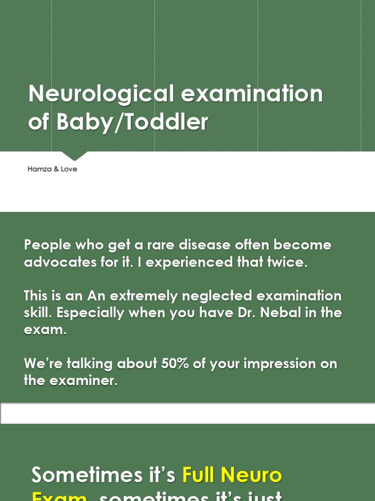 Neurological Exam Guide for Infants | PDF | Diseases And Disorders ...