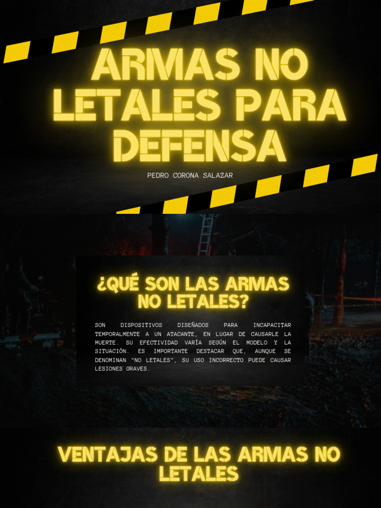 Armas No Letales: Tipos y Usos | PDF