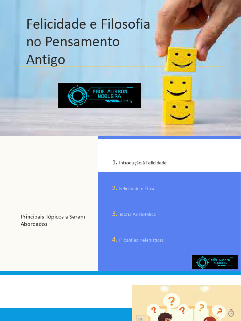 Felicidade e Ética na Filosofia Antiga | PDF | Felicidade | Aristóteles