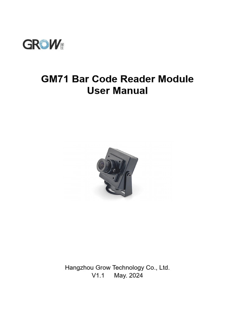 GM71 Bar Code Reader User Manual | PDF | Barcode | Computer Keyboard