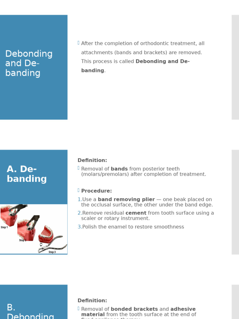 E4926c - Week 8 Debanding and Debonding | PDF