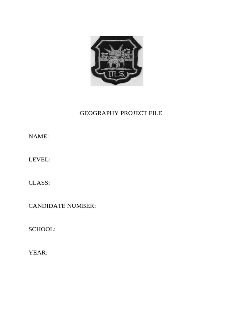 GEOGRAPHY PROJECT OUTLINE | PDF