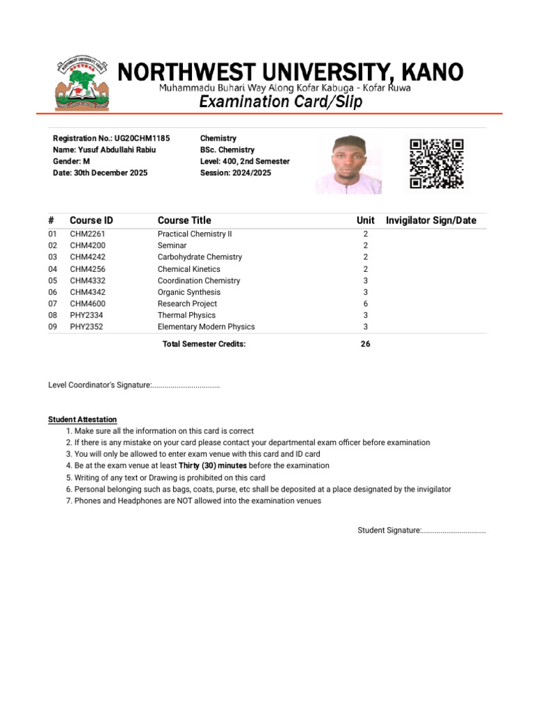MyNWU Portal - Student Dashboard | PDF