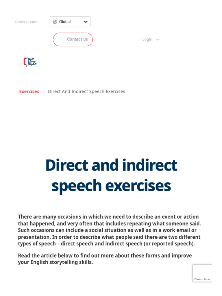 Direct and Indirect Speech Explained | PDF | Question | Syntax