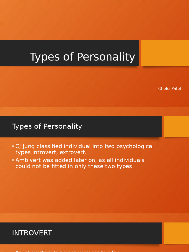 Understanding Personality Types: Introvert, Extrovert, Ambivert | PDF