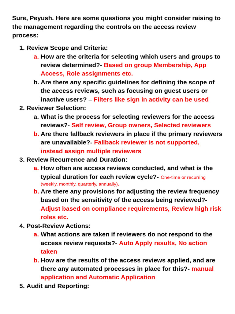 Access Review Process in Microsoft Entra | PDF | Software | Computing