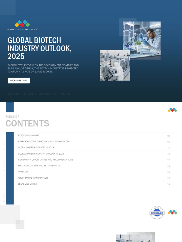 Biotech Industry OutlookMarket Brochure | PDF | Obesity | Biotechnology